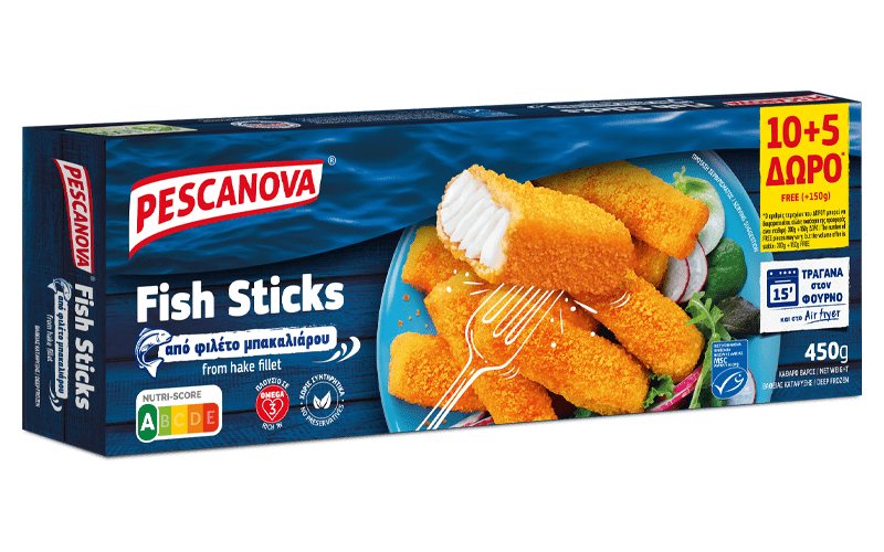 15 fish sticks μπακαλιάρου pescanova