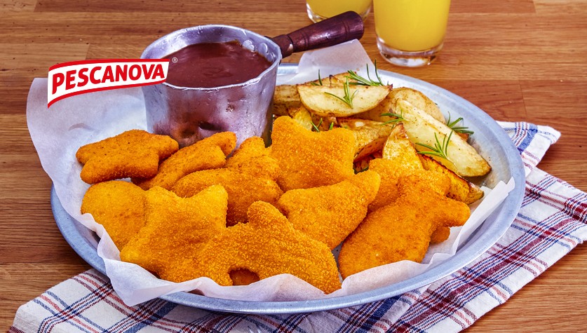 Peskitos με bbq σως και τραγανές πατάτες φούρνου με τη φλούδα